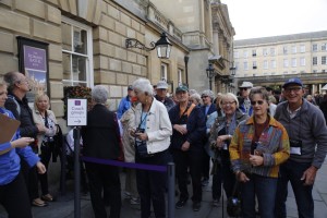 Waiting for the baths