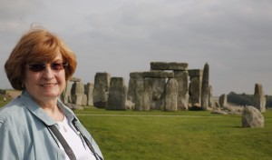 Linda at Stonehenge