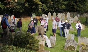 Group at Stow on the Wold cemetary
