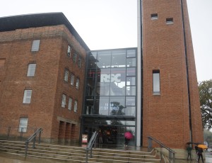 Front entrance to the Royal Shakespeare Center