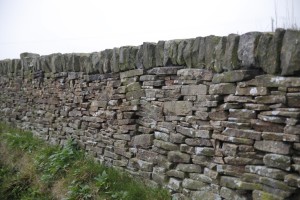 Gritstone wall near Haworth
