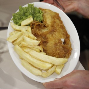 Quintessentially British fish & chips