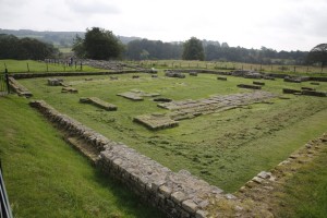 One structure's foundation inside fort