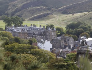 Palace at lower end of The Royal Mile