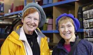 Heidi and Beverly sporting their new tams