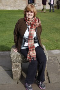 Linda on the Stone of Scone