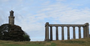 Nelson's monument and the unfinished Parthenon